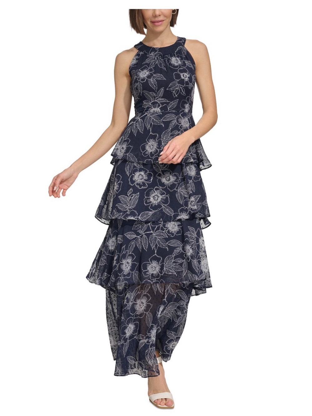 NWT Tommy Hilfiger Tiered Chiffon Maxi - Size 2